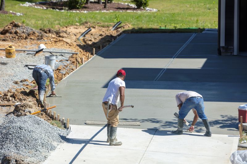 Products For Concrete Driveway Installations in use