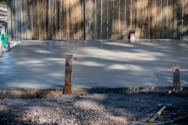 RV Concrete Pad Installation
